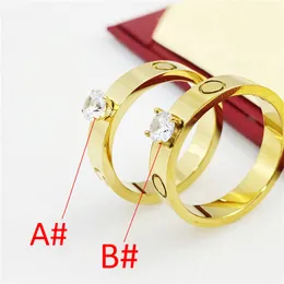 Band Rings Fashion Diamond Ring Gold Rings for Women Designer Jewelry Rose Gold Silver Plated Wedding Rings Moissanite Rings Valentines Day Party Gift 511 Size