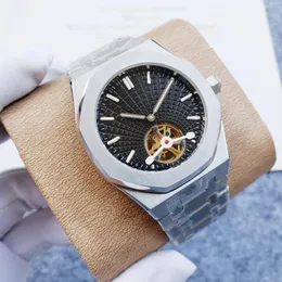 Tourbillon Classic Fashion Men's Men's Automatic Watch 42 -мм нержавеющая сталь складная застежка плавание часы Sapphire Luminous Hate