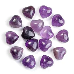 Stone Natural Crystal Ornaments Carved 15X10Mm Heart Chakra Reiki Healing Quartz Mineral Tumbled Gemstones Hand Home Decor Drop Deli Dhrix