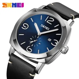 Orologio da uomo SKMEI Brand Fashion Sport Orologi al quarzo Orologio cronografo impermeabile da uomo in pelle Business Relogio Masculino