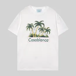 Casa blancat skjorta herr designer casablanca skjorta camiseta läge casual tees kleidung street casa skjorta sommar vit svart blå kläder lyx mode 807