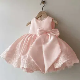 Girl's Dresses Newborn Infant Girl Clothes Toddler Kids Vestidos Baby Girls 1st Birthday Baptism Big Bow Tutu Party Lace Dress Easter Gown 6YHKD230712