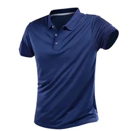 Herren Polos Polo Shirts Sommer Quick Dry Kurzarm Trikots Männlich Baumwolle Polyester Camisa Masculina Blusas Tops 230712