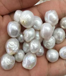 1113mm Barock Natural Pearl Naked Beads Vit Grå Natural Freshwater Pearl Beads3328651