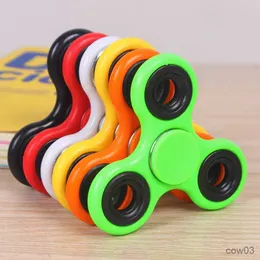 Zabawka dekompresyjna pierścień lęku Abs Spinner Spinner dla antystresowego tri-spinner wysokiej jakości dorosłe dzieci śmieszne zabawki Figet Toy R230712