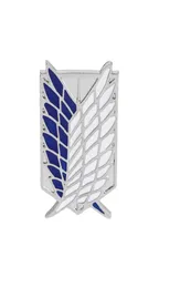 Anime szpilki peryferyjne odznaka atak na Titan Scout Regiment Logo broszka Survey Corps Erwin Smith akcesoria Jewelry2867583