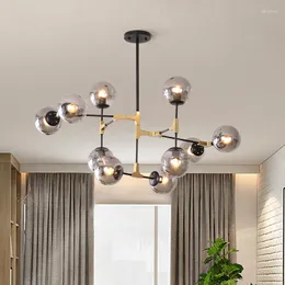 Chandeliers Contemporary Chandelier Bubble Glass Ball Kitchen Dining Room Mall Bar Italian Black Foyer