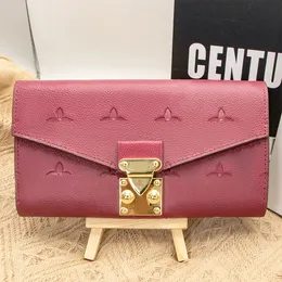 portafoglio da donna braccialetti portachiavi portafoglio lungo pochette portamonete in vera pelle goffrata portacarte quadrato classico con patta da vacanza Pelle di vitello Pelle di agnello Borse a tracolla