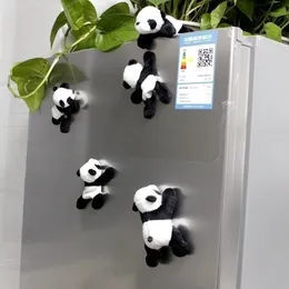 Magnesy na lodówkę 1Pc Cartoon śliczne miękkie pluszowe Panda silny magnes naklejka na lodówkę Home Decor pamiątkowe akcesoria kuchenne 230711