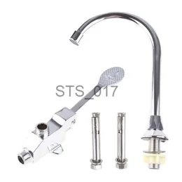 Kitchen Faucets Basin Cold Water Faucet Foot Pedal Control High Arc Sink Faucet Easy to Operate 11XA x0712