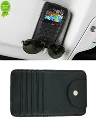 Car Sun Visor Pocket Organizer Card Glasses Storage Holder Sunshade Clip Board Stowing Pouch Bag Universal Car Decor Accessories