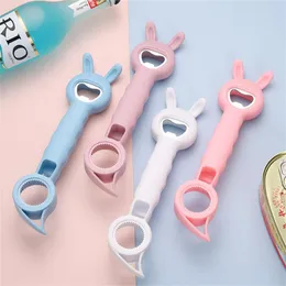 Openers 4 In 1 Bottle Opener Multifunction Jar Can Steel Household Rotary Kitchen Accesories 230711