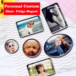 Fridge Magnets Personalized customization Artificial glass magnetic fridge magnets tourist souvenirs Good memories special gifts for friends 230711