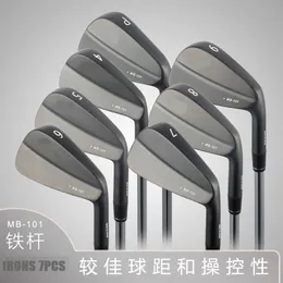 Mazze da golf MB-101 Ferri Set MB101 Colore nero 4.5.6.7.8.9.P 7PCS Albero in grafite o albero in acciaio CON COPERCHIO TESTA