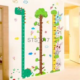Otras pegatinas decorativas Jungle Baby Height Ruler Cartoon Height Sticker Kid Room Dormitorio Decoración Record Living Room Wall Sticker Autoadhesivo Extraíble x0712