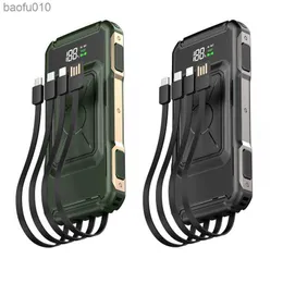Carregador sem fio Qi rápido de 15W Power Bank 30000mAh 22,5W QC PD 3.0 Carregamento rápido Powerbank para iPhone 13 X Huawei Xiaomi Poverbank L230712