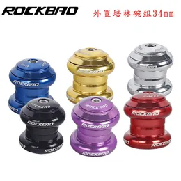 Bike Headsets Headset KING 34MM Bearing Headset External Wrist Group Road Bike Headset Group Mountain Bicycle Washer 113g 7 Colors 230606