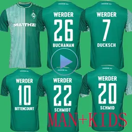 SV Werder Bremen 23 24 maglie da calcio casalinghe DUCKSCH 7 BUCHANAN 26 SCHMID 20 SCHMIDT 22 BITTENCOURT 10 FULLKRUG KEITA WEISER MAN JERSEY FOOTBALL SHIRS jersey
