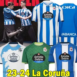 2023 2024 La Coruna Soccer Jerseys Deportivo Football Shirts 23 24 Alex B. Quiles Spider Jersey