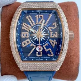 Richardmill Watch Luxury Milles Watch Richards Mile Blue Yacht Inlaid with Mantian Star Mens Large Dial Automatic Machine Mirror Face Domestic Wristwatch New Ms31