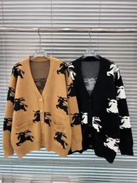Primavera e outono 2023 novo suéter feminino designer de moda cardigan top moda manga longa malha masculino designer suéter