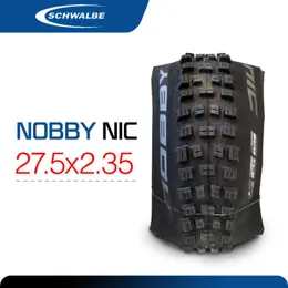 Bike Tires Schwalbe NOBBY NIC MTB Bicycle Tire 27.5*2.35 (650B) SnakeSkin EVO TLE Tubeless Black Folding Easy Mountain Bike Tires HKD230712