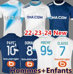 22 23 24 camisas de futebol 2023 2024 Marseille maillot pé CUISANCE GUENDOUZI ALEXIS GERSON PAYET CLAUSS camisas de futebol VERETOUT Under NUNO MBEMBA VITINHA homens crianças