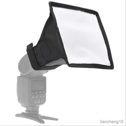 Flash Diffusers New Flash Diffuser Reflector Softbox Professional Mini Photo Diffuser Round Square Soft Light Box For Canon Nikon Camera R230712