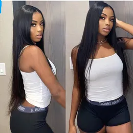 26inch Lace Front Wigs Human Hair Wigs For Women HD Lace Frontal Wigs Straight 150% Human Hair Lace Closure Wigs