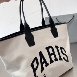 Femmes toile sac fourre-tout paris moyen sac fourre-tout toile designer luxe sac à provisions motif fourre-tout sac à main b logo sacs mode sac à bandoulière