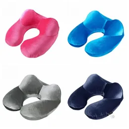Pillow UShape Travel for Airplane Inflatable Neck Accessories Comfortable Sleep Home Textile Dropship 230711