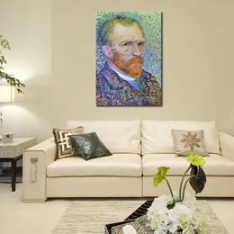 Vincent van Gogh Canvas Sanat Portresi 3 1887 El Yapımı Yağlı Boya İzlenimci Sanat Eserleri Ev Dekoru Modern