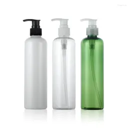 Garrafas de armazenamento verde claro branco 300 ml x 20 recipiente de plástico vazio para bomba de loção com dispensador de sabonete líquido xampu