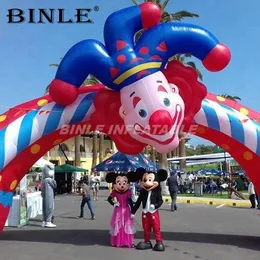 Sand Play Water Fun Outdoor attractive advertising event inflatable clown arch cartoon archway for sale 230711