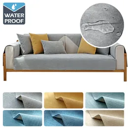 Stuhlhussen Wasserdichtes Sofa L-förmige Ecke für Wohnzimmer Universal Handtuch Sitzbezug Anti-Rutsch-Couch-Schonbezug 230711