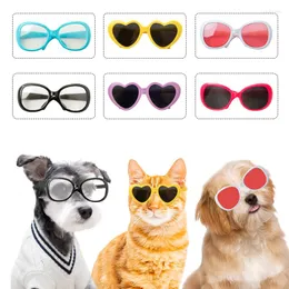 Fundas de asiento de coche para perros, gafas para mascotas, bonitas gafas de sol navideñas divertidas para gatos en forma de corazón, suministros, accesorios