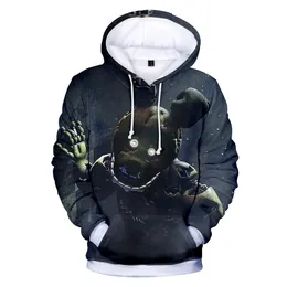 Päls 2022 Ny höst 3D -tryck Fem nätter på FNAF Sweatshirt för pojkar skolhuvtröjor för FNAF -kostym för tonåringar sportkläder barn