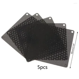 Computer Kühlungen Cuttable Mesh Staubdichte Abdeckung Chassis Staub 90x90mm DIY PVC PC Für CASE Fan Kühler schwarz Filter