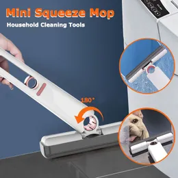 Mops Temizleme Pencere Cam Araçları Mutfak Temizleyici Mini Ev Sıkıştırma Mop Mop Masa Zemin Araba Mops Sünger Taşınabilir 230712