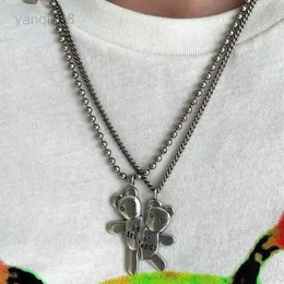 Ожерелья с подвесками для женщин, 2 шт./компл., для мужчин, лучший друг, двойное ожерелье с подвеской в виде дружбы, HKD230712