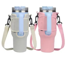 Handtag Mugg Bingba Cup Cover Outdoor Portable Strap 40OZ Vattenflaskpåse Flaskskydd