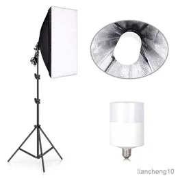 Flash Difüzörler 50x70cm Softbox Aydınlatma Kitleri Fotoğraf Sistemi Yumuşak Kutu Profesyonel Fotoğraf Stüdyosu Portre Çekimleri için Sürekli Işık Kullanımı R230712