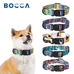 Collares para perros Bocca Conjunto de collar y correa para mascotas Estilo bohemio Ajustable para gatos pequeños, medianos y grandes Caminar Correr Accesorios al aire libre