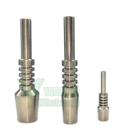 Nectar Collector Titanium Tip 10mm 14mm 18mm Acessórios para Fumar Rosqueado Gr2 Titanium Metal Dab Straw Stick para Mini Pequeno Nector Kit