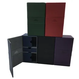 أنشطة ألعاب في الهواء الطلق حجم كبير MTG Yugioh Deck Box Card CASE DECK HOLDER BOARD BOX Box Black Green Red Blue Purple Color 200 230711