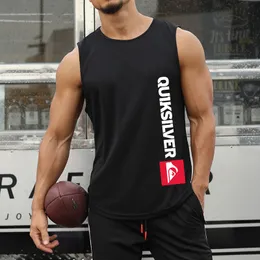 Men's Tank Tops Men Gym Singlet Muscle Stringer Underwear Fitness Sports Sleeveless Shirt Brand Print Workout Vest Male Clothing 230713