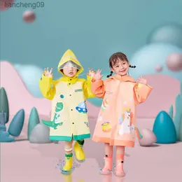 Kocotree Crianças Raincoat Kids Cute Capa De Chuva Infantil Impermeável Criança Capa de Chuva Capa Poncho Rainwear Com Capuz Impermeável L230620