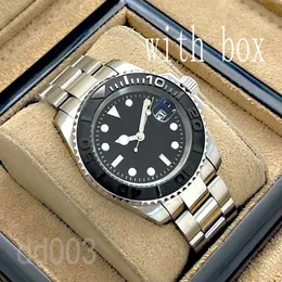 Kadın Saatler Yüksek Kaliteli Erkekler İzle 40mm Full Paslanmaz Yat Ustası Montre De Luxe Moda Tatil Hediyesi Silikon Kayış Lüks İzle Luminous SB037 C23