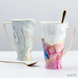 Mugs Bone China Mugs Coffee Cups Large Capacity Sandy Handfeel Ceramic Drinkware New Arrival Porcelain Cute Mugs Birthday Gift R230713