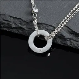 Серебряная цепь алмазное ожерелье роскошные украшения оптом дизайнер